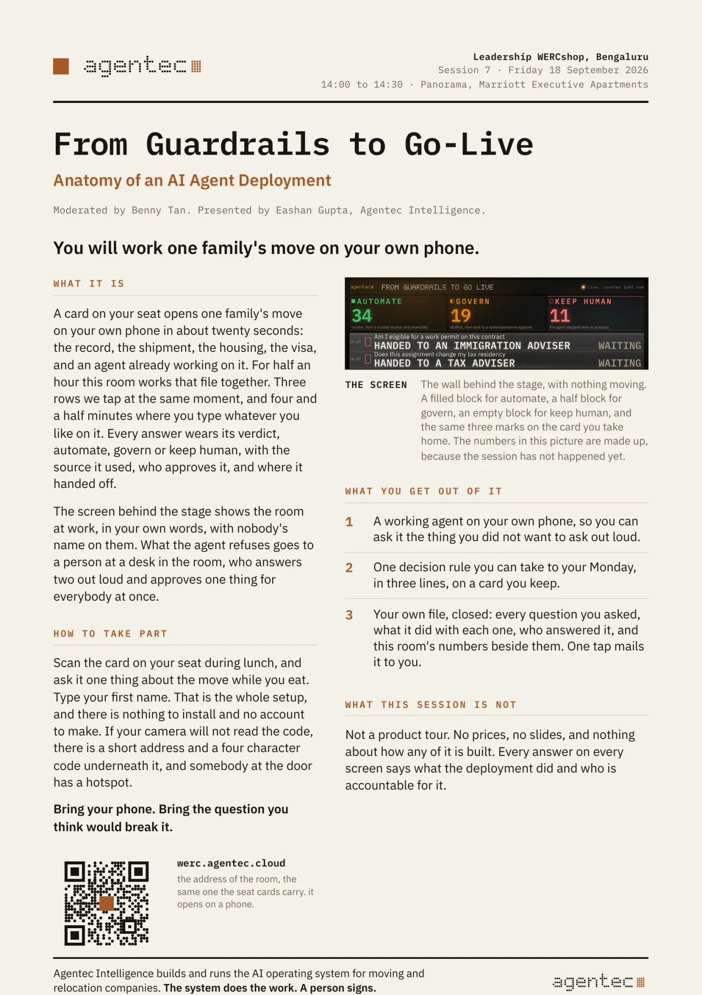 The one pager